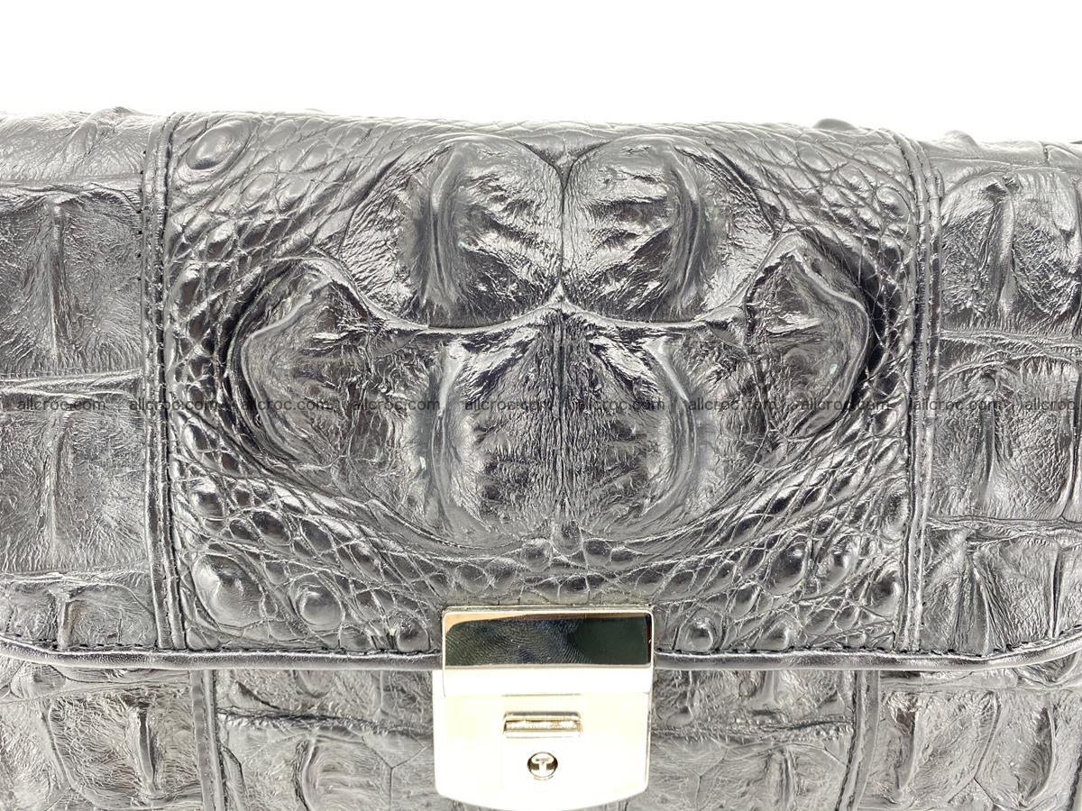 Handcrafted crocodile skin handbag 821 Foto 3