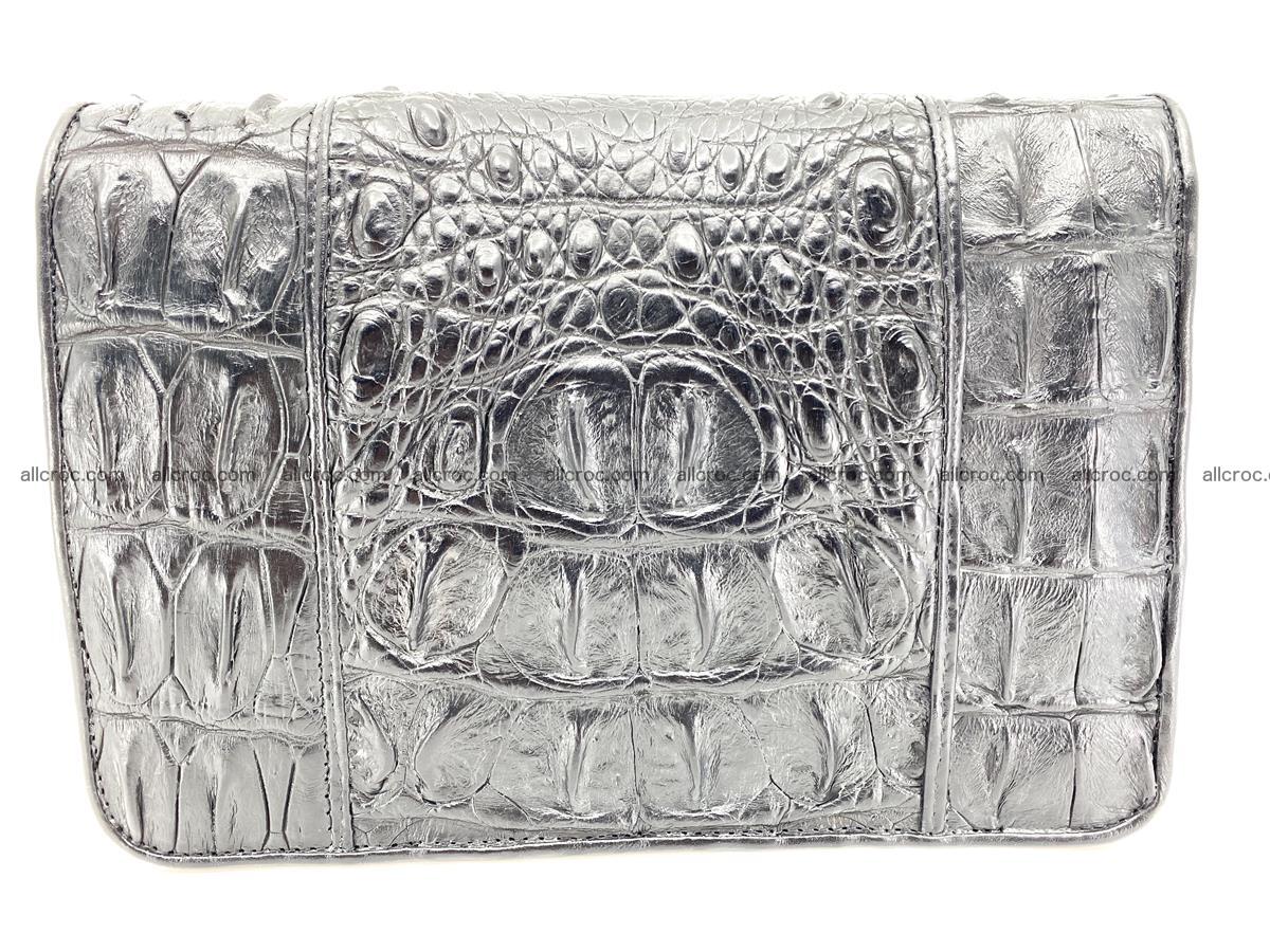 Handcrafted crocodile skin handbag 821 Foto 5