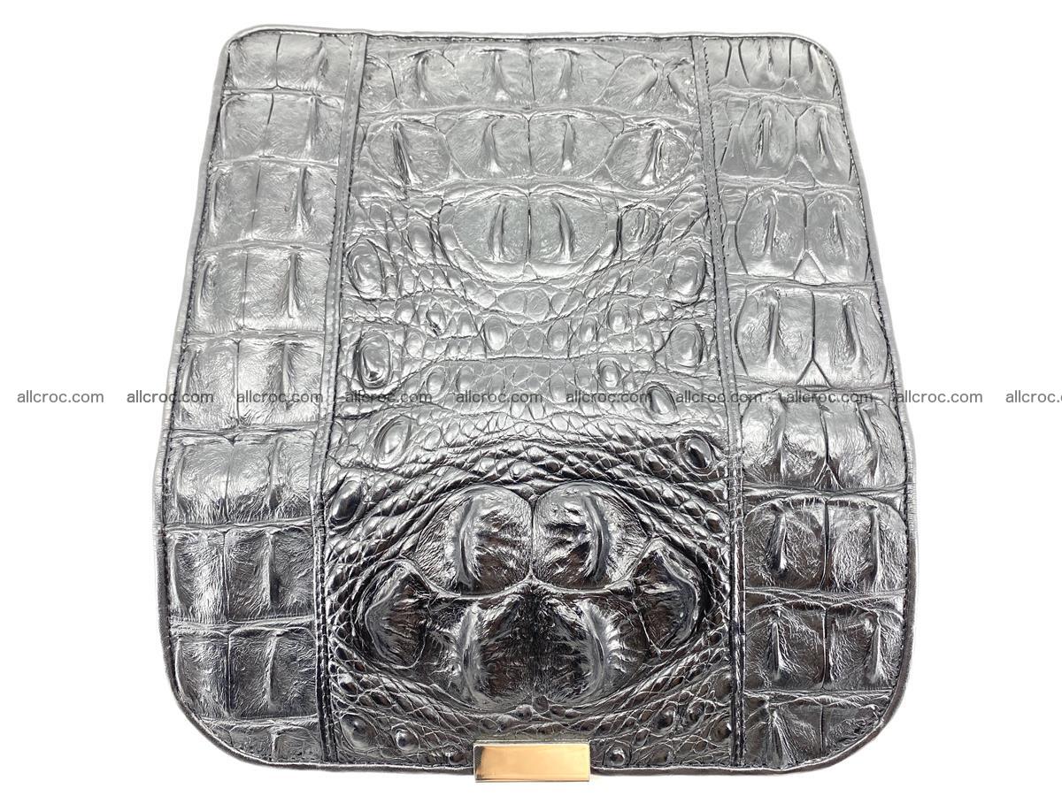 Handcrafted crocodile skin handbag 821 Foto 2