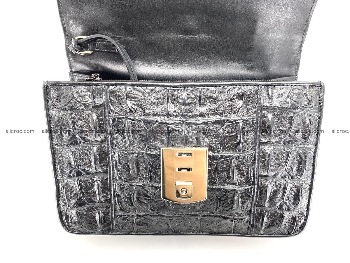 Handcrafted crocodile skin handbag 821 Foto 6