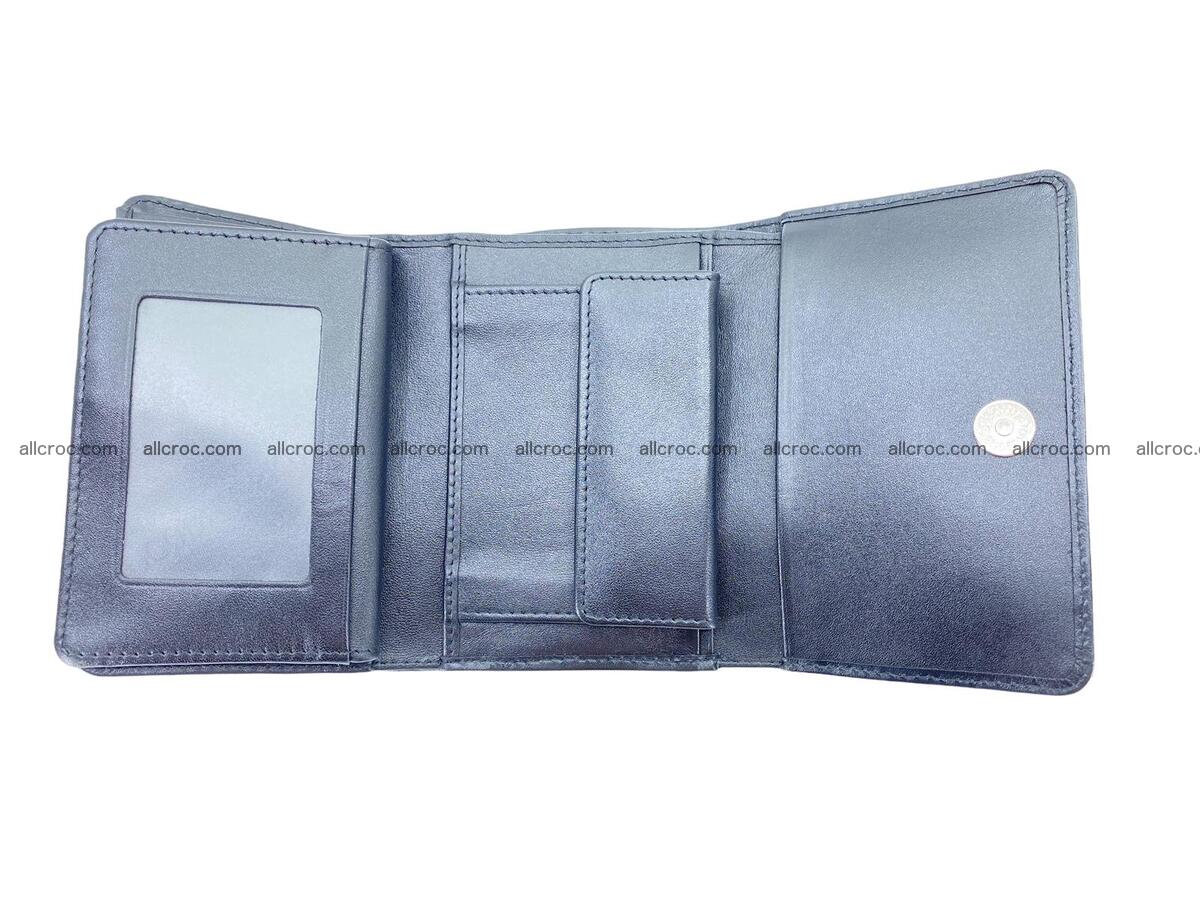 Handcrafted crocodile skin trifold wallet with coin compartment 1795 Foto 5