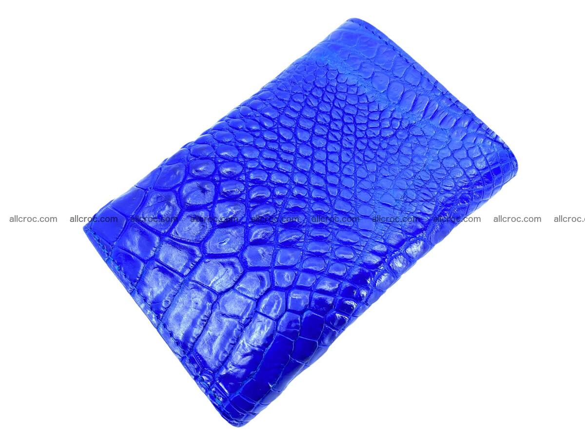 Handcrafted crocodile skin trifold wallet with coin compartment 1802 Foto 1