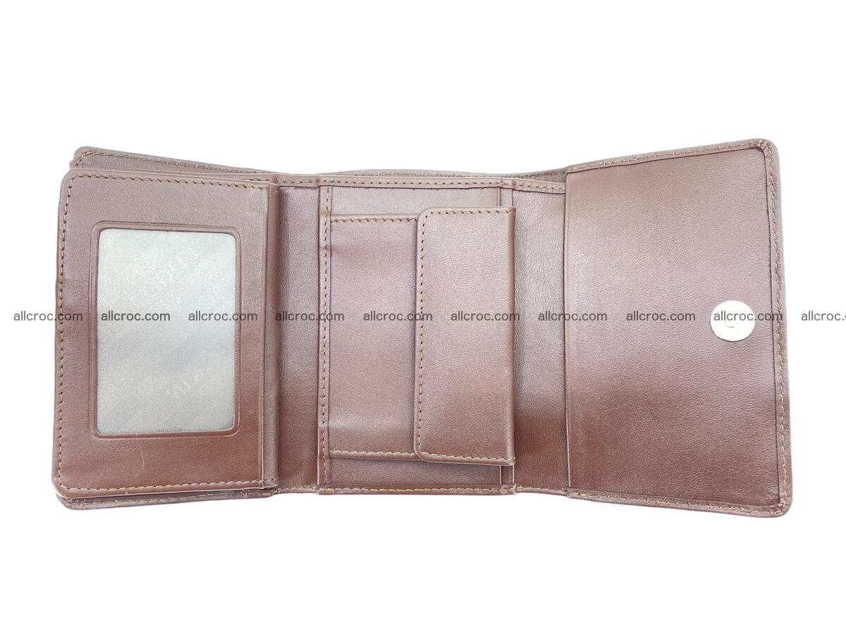 Handcrafted crocodile skin trifold wallet with coin compartment 1799 Foto 4