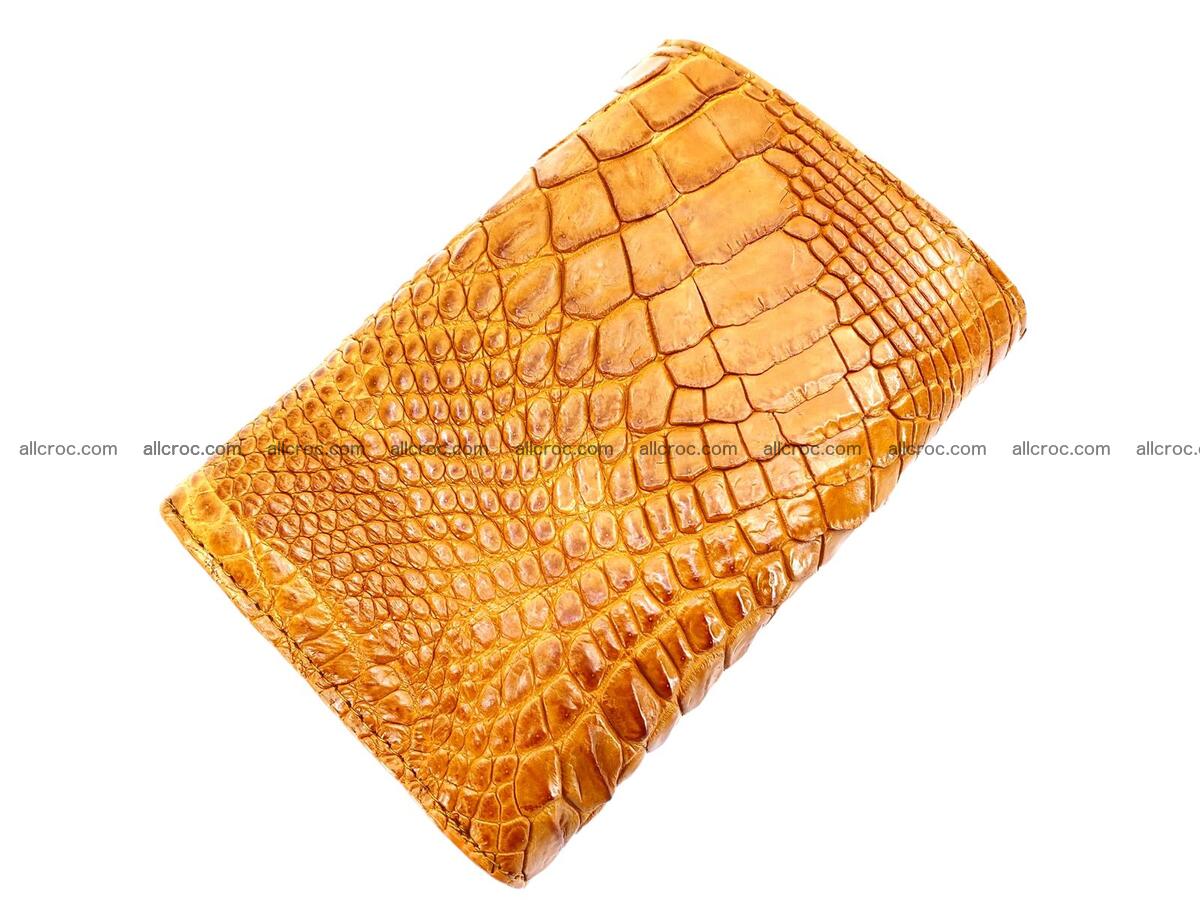 Handcrafted crocodile skin trifold wallet with coin compartment 1801 Foto 1