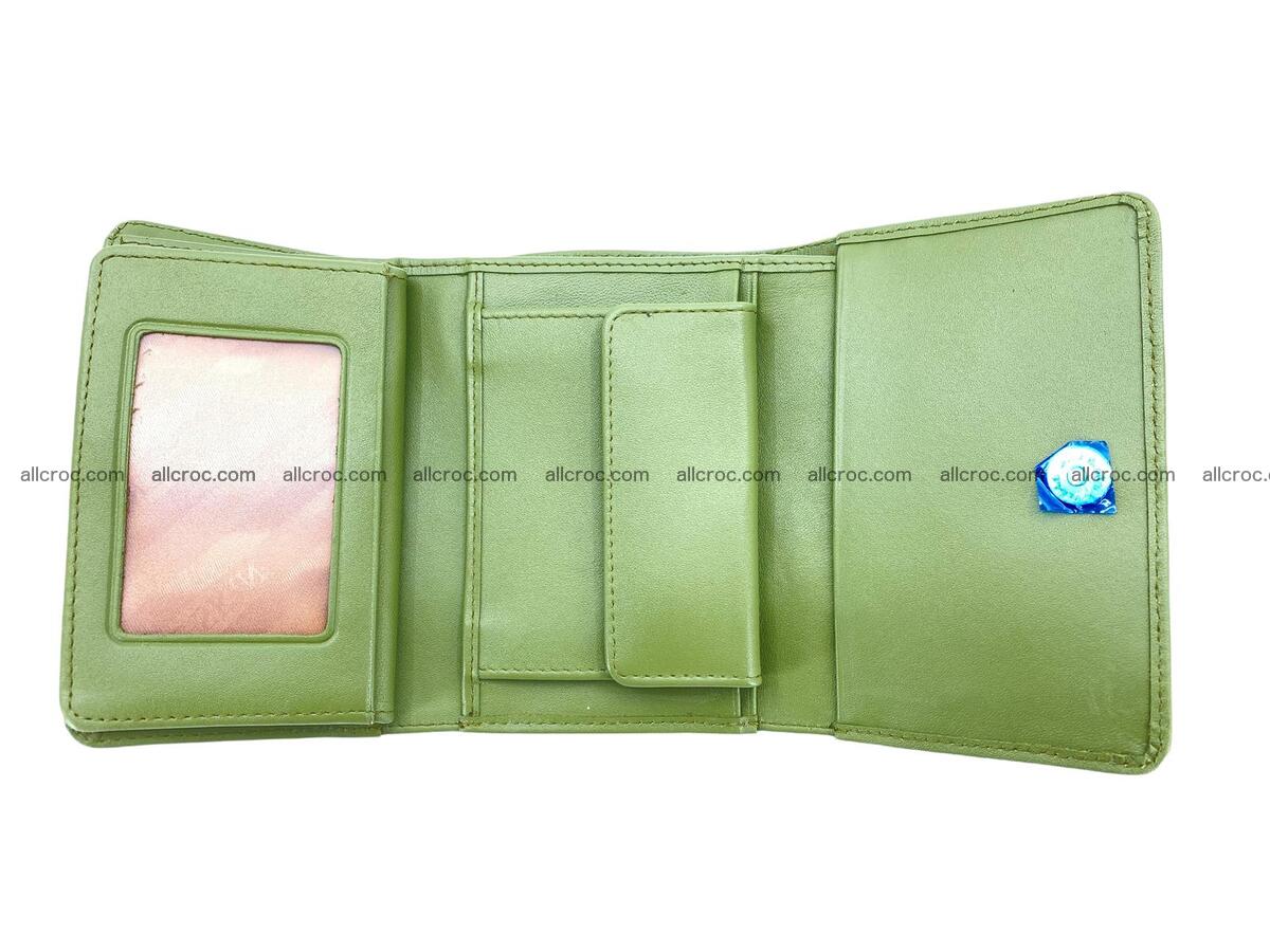 Handcrafted crocodile skin trifold wallet with coin compartment 1800 Foto 5