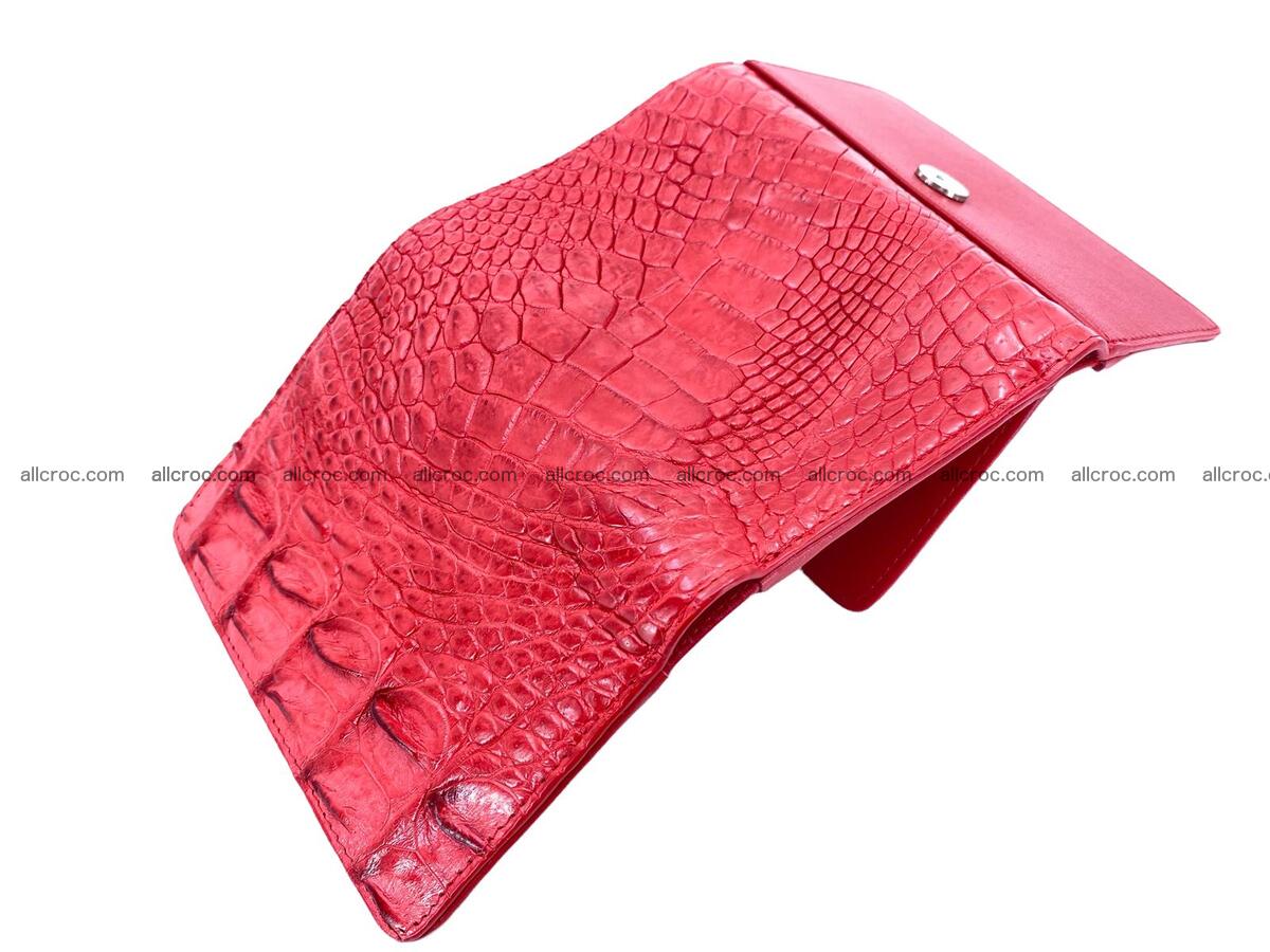 Handcrafted crocodile skin trifold wallet with coin compartment 1796 Foto 2