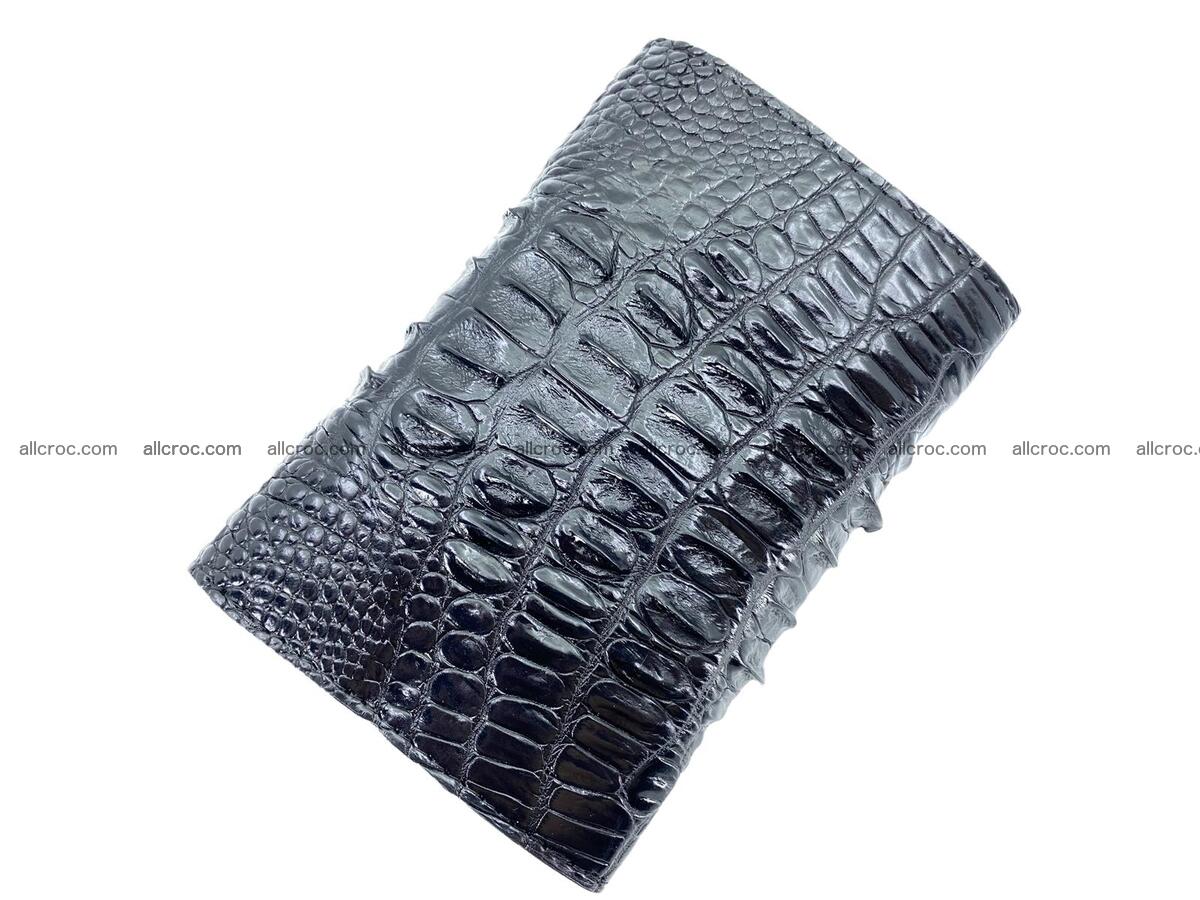 Handcrafted crocodile skin trifold wallet with coin pocket for women 1821 Foto 1