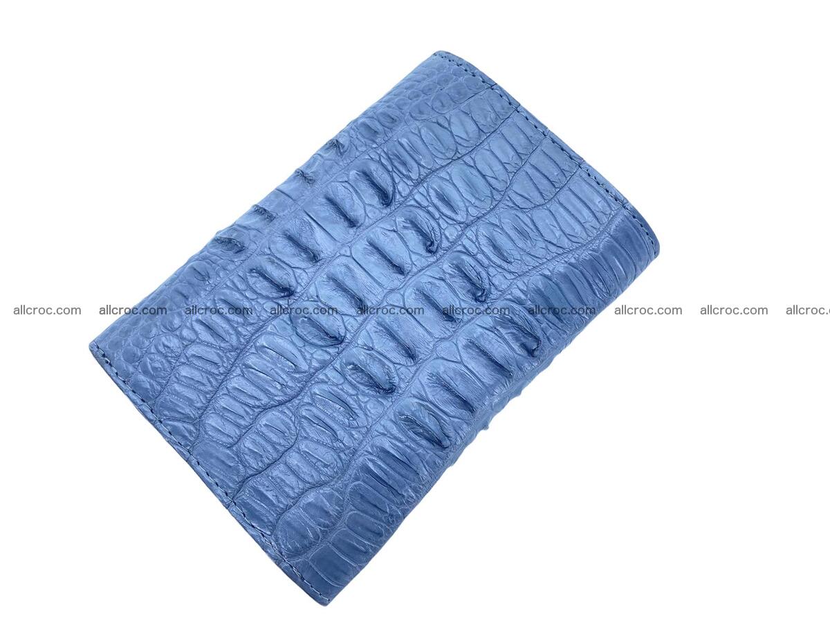 Handcrafted crocodile skin trifold wallet with coin pocket for women 1809 Foto 1