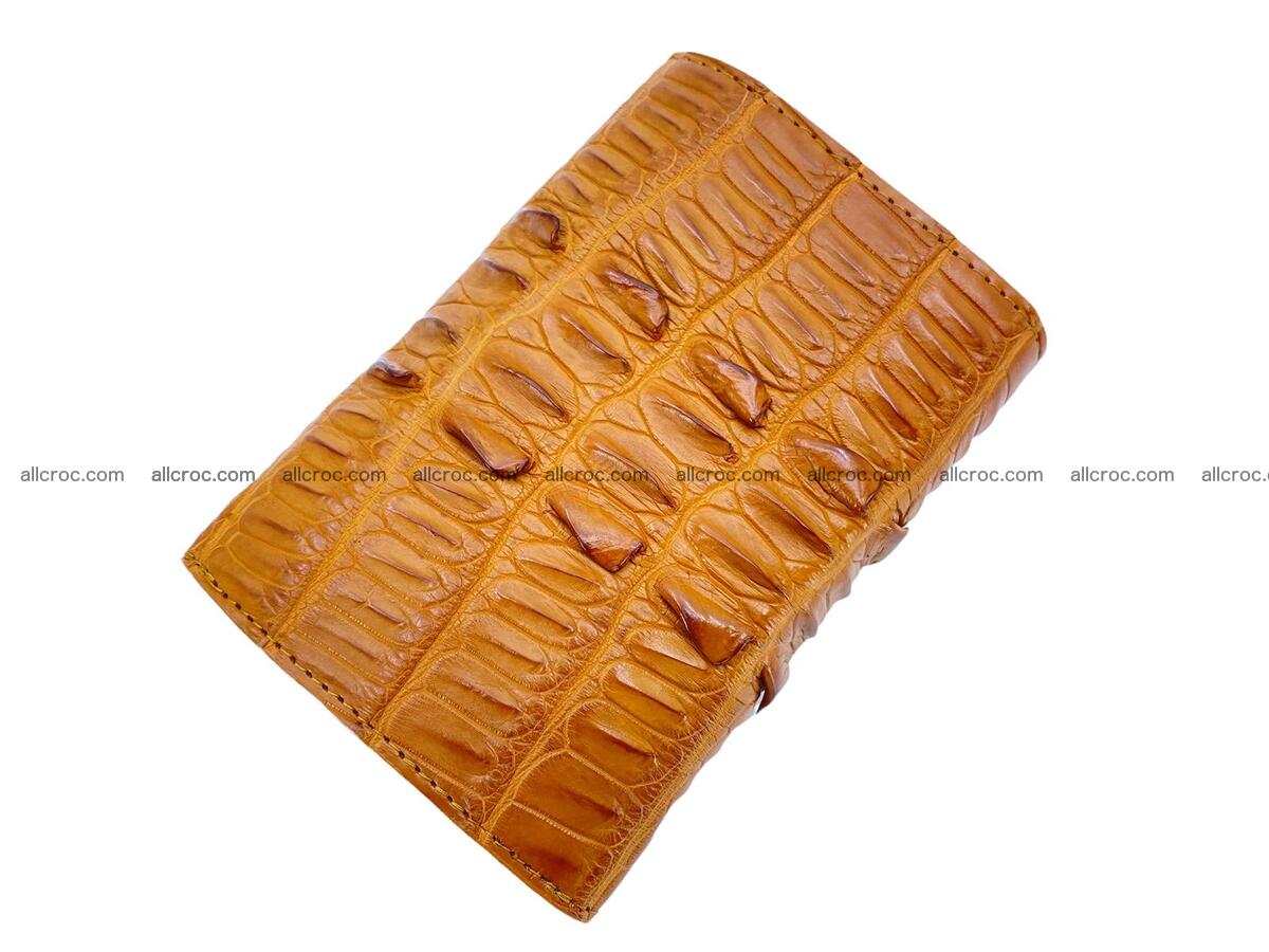 Handcrafted crocodile skin trifold wallet with coin pocket for women 1813 Foto 1