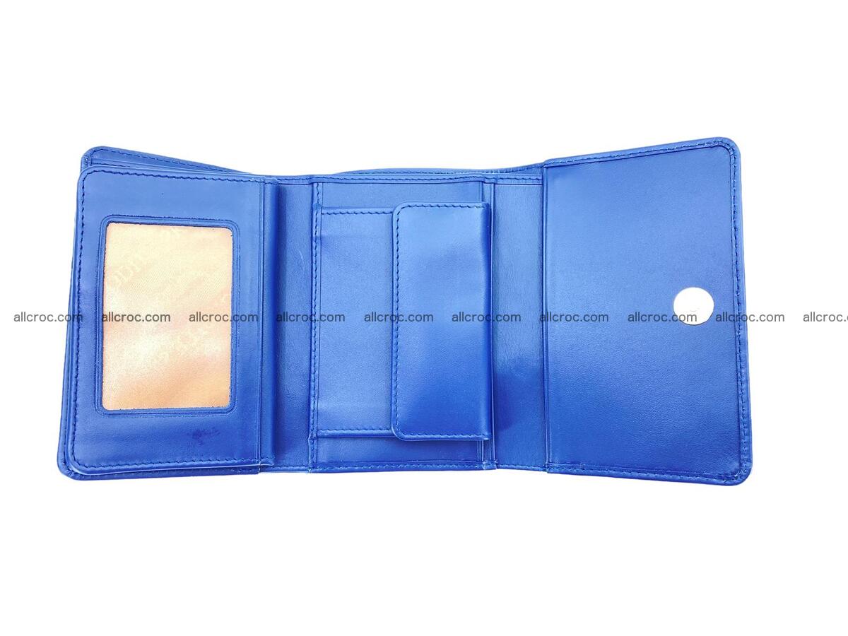 Handcrafted crocodile skin trifold wallet with coin pocket for women 1806 Foto 4