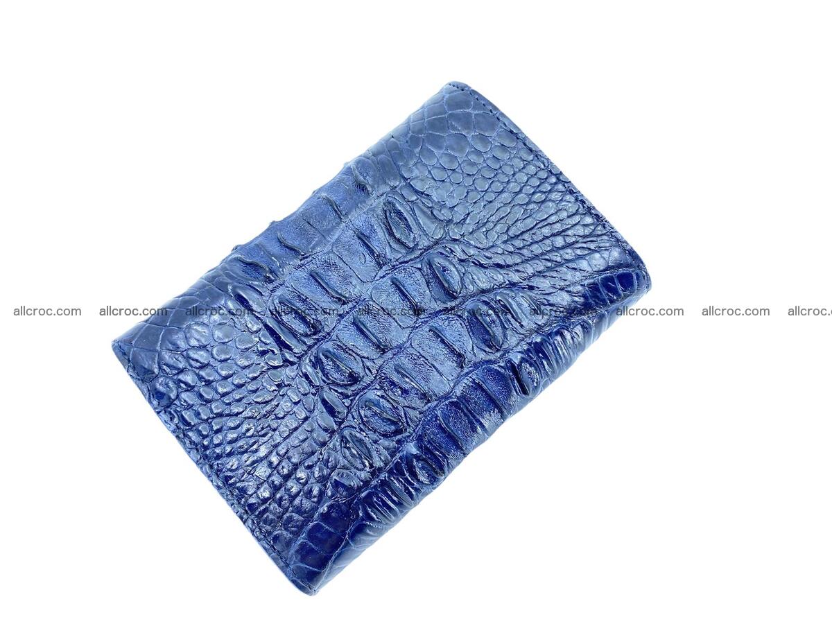 Handcrafted crocodile skin trifold wallet with coin pocket for women 1806 Foto 1