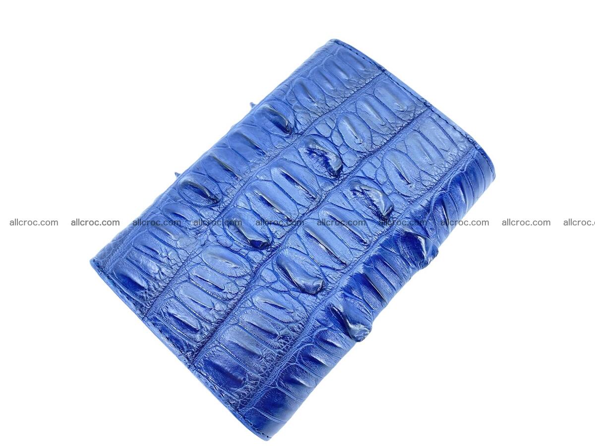 Handcrafted crocodile skin trifold wallet with coin pocket for women 1810 Foto 1