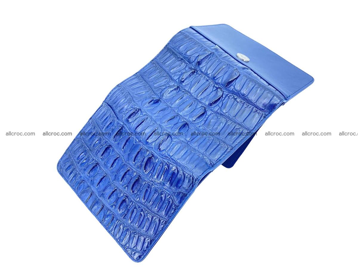 Handcrafted crocodile skin trifold wallet with coin pocket for women 1810 Foto 2