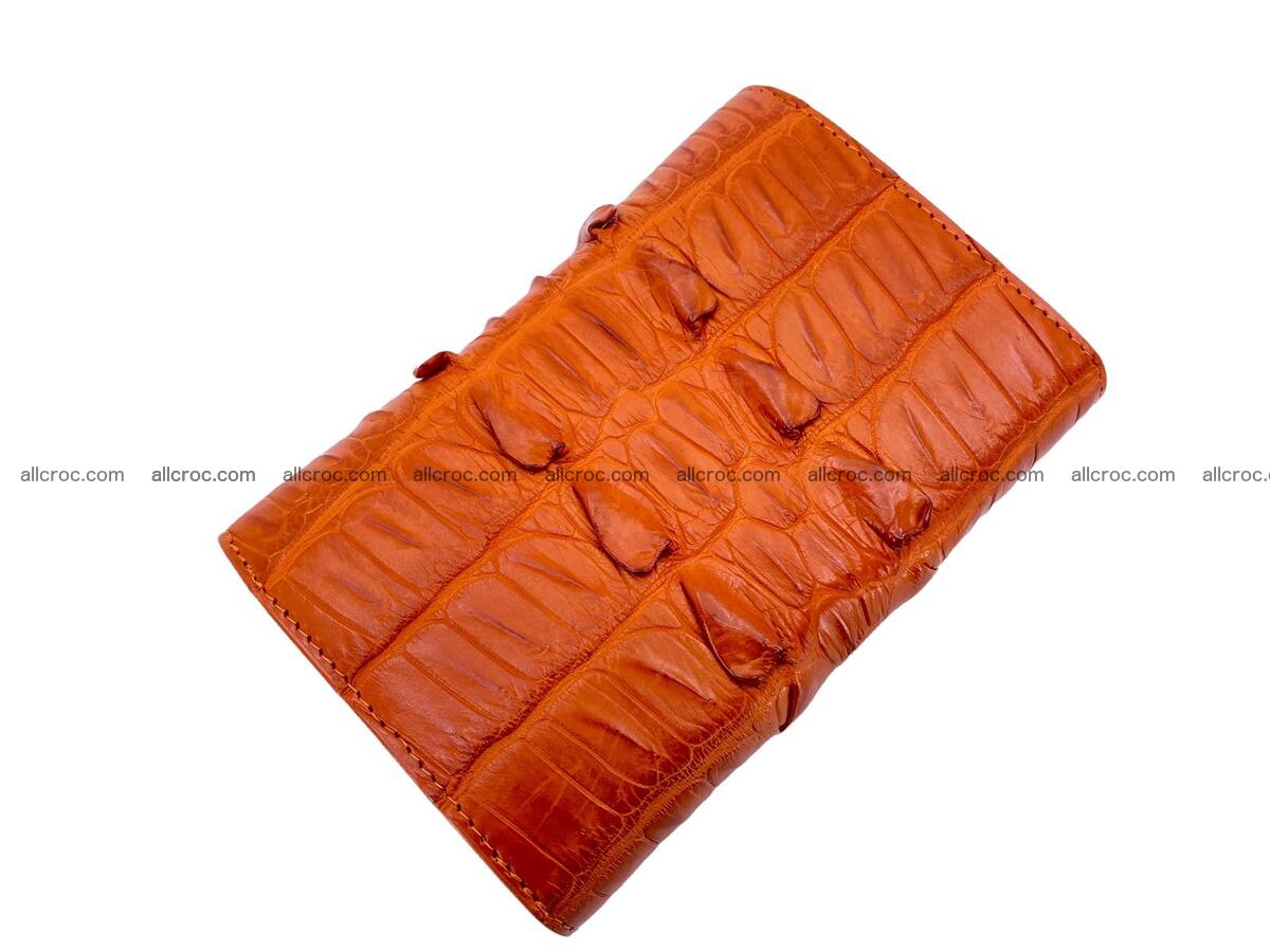 Handcrafted crocodile skin trifold wallet with coin pocket for women 1816 Foto 1