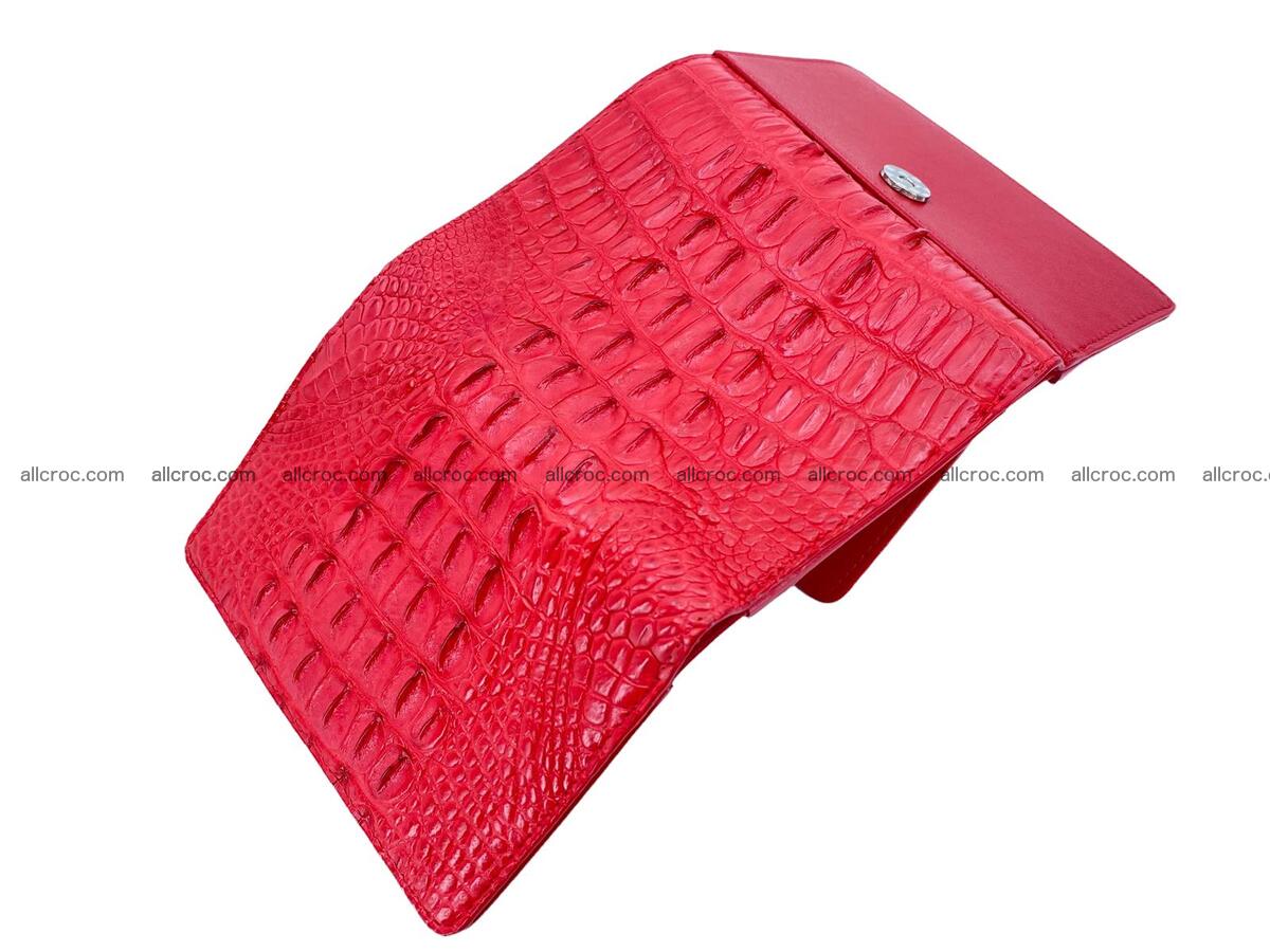 Handcrafted crocodile skin trifold wallet with coin pocket for women 1811 Foto 2
