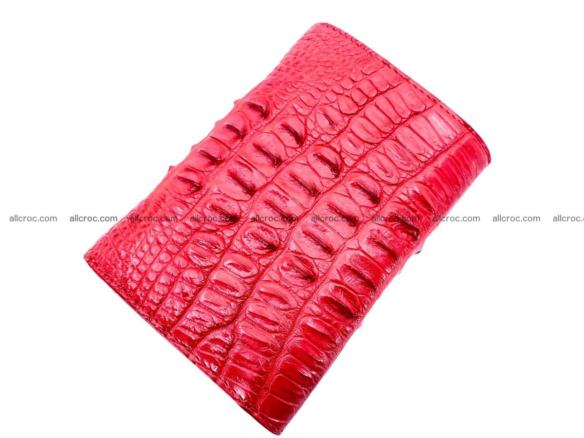 Handcrafted crocodile skin trifold wallet with coin pocket for women 1811 Foto 1