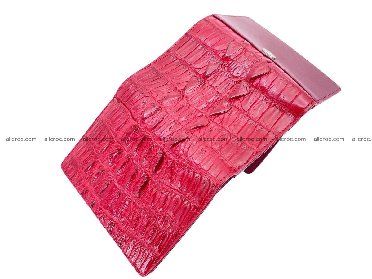 Handcrafted crocodile skin trifold wallet with coin pocket for women 1815 Foto 2