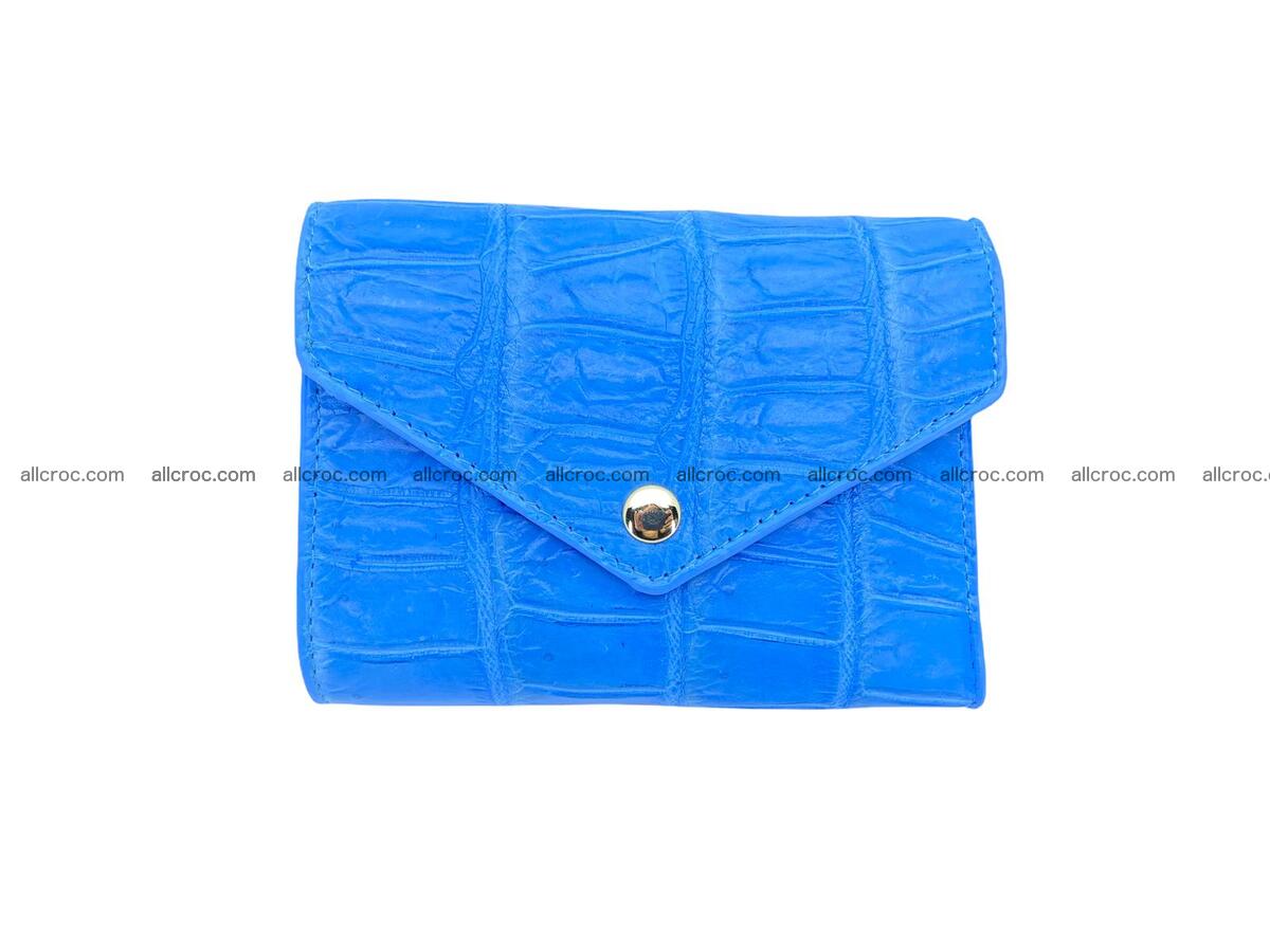 Handcrafted Crocodile skin vertical wallet 1670 Foto 3