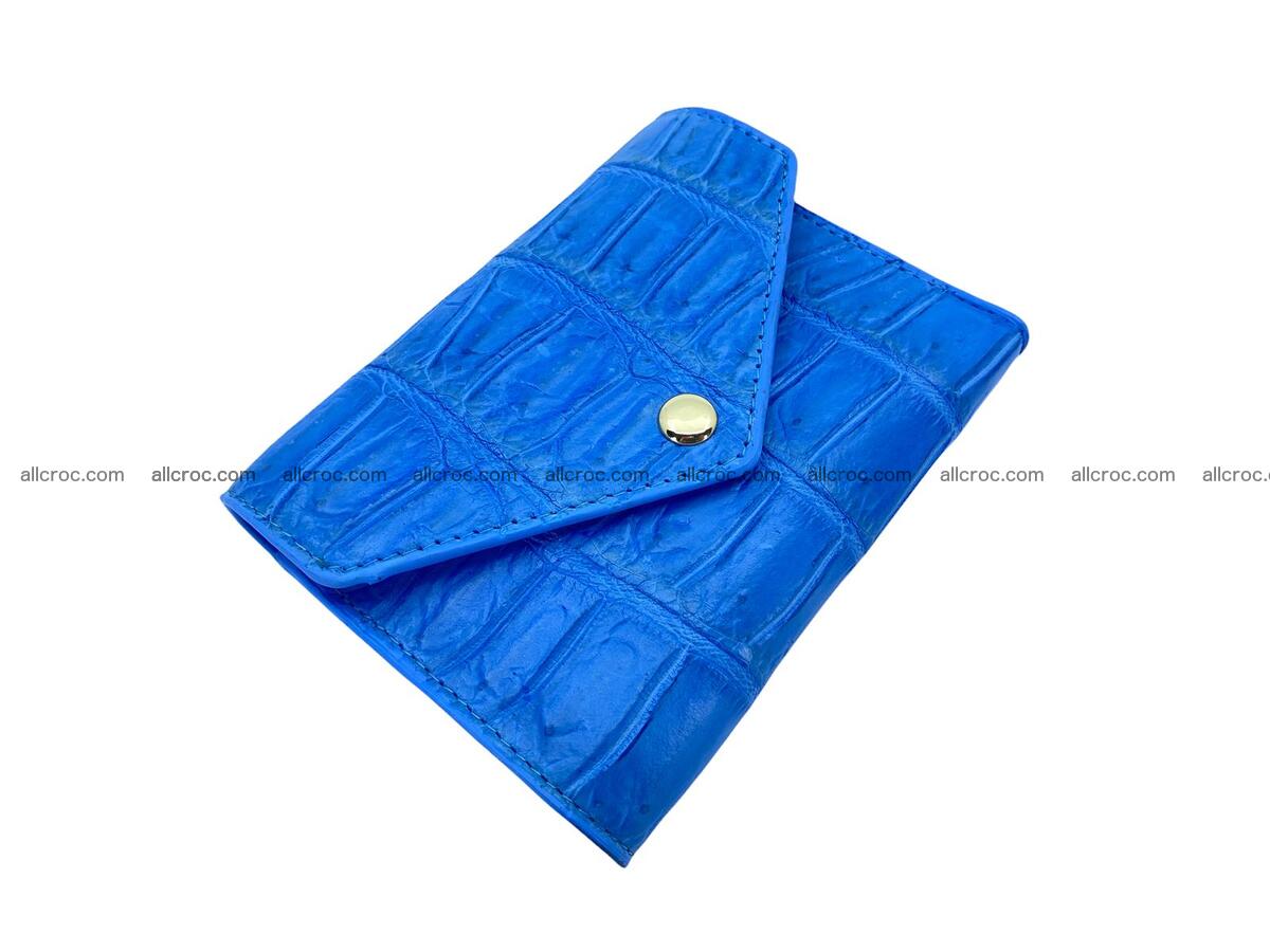 Handcrafted Crocodile skin vertical wallet 1670 Foto 0