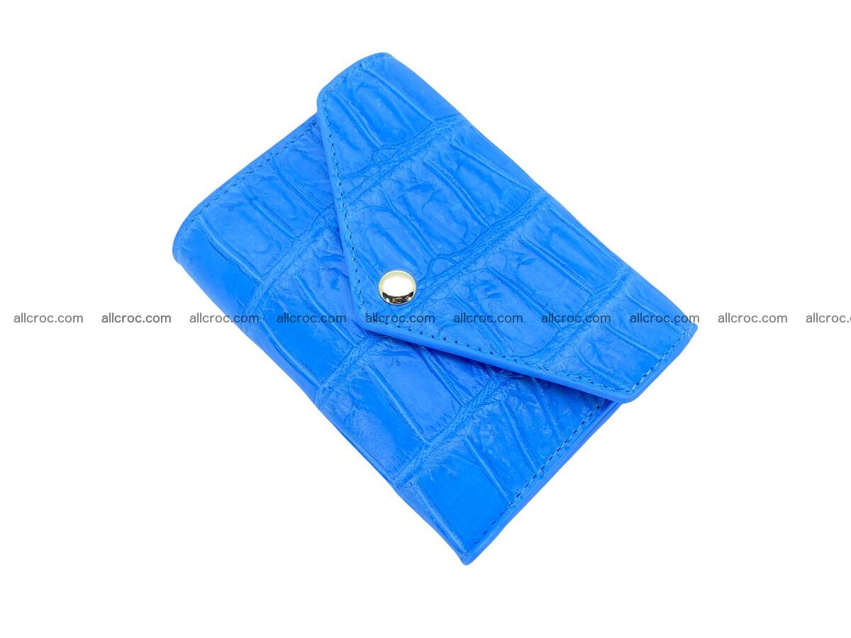 Handcrafted Crocodile skin vertical wallet 1670 Foto 2