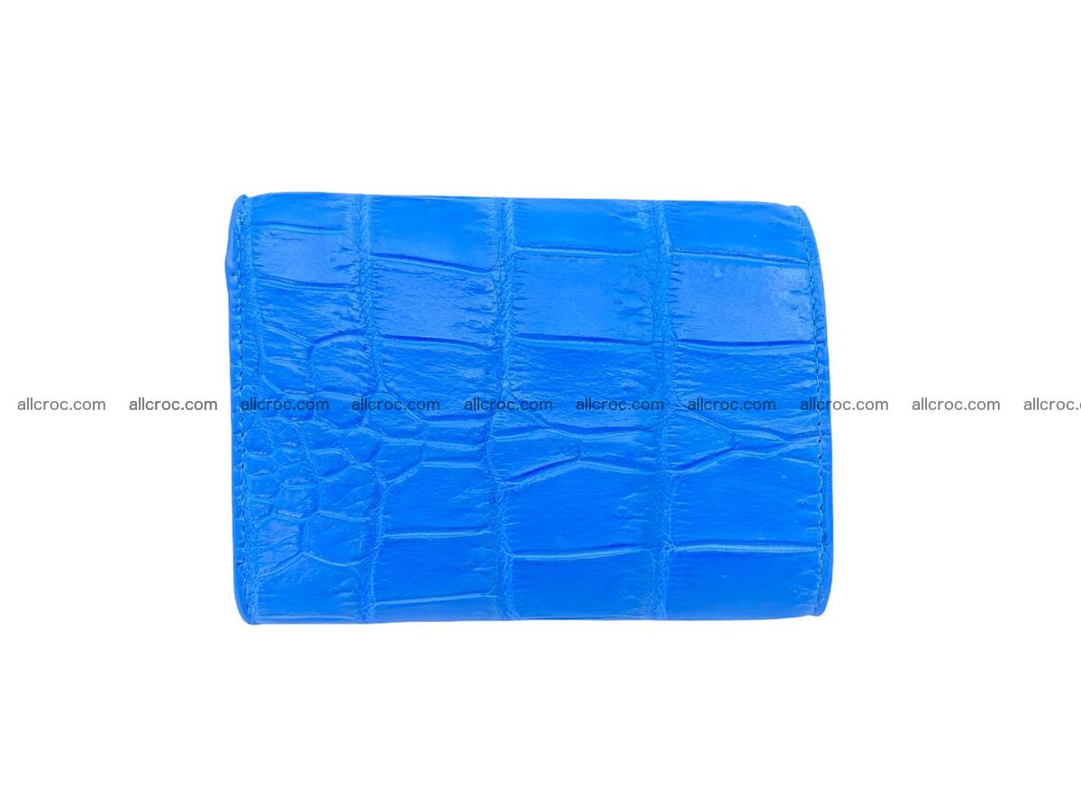 Handcrafted Crocodile skin vertical wallet 1670 Foto 4