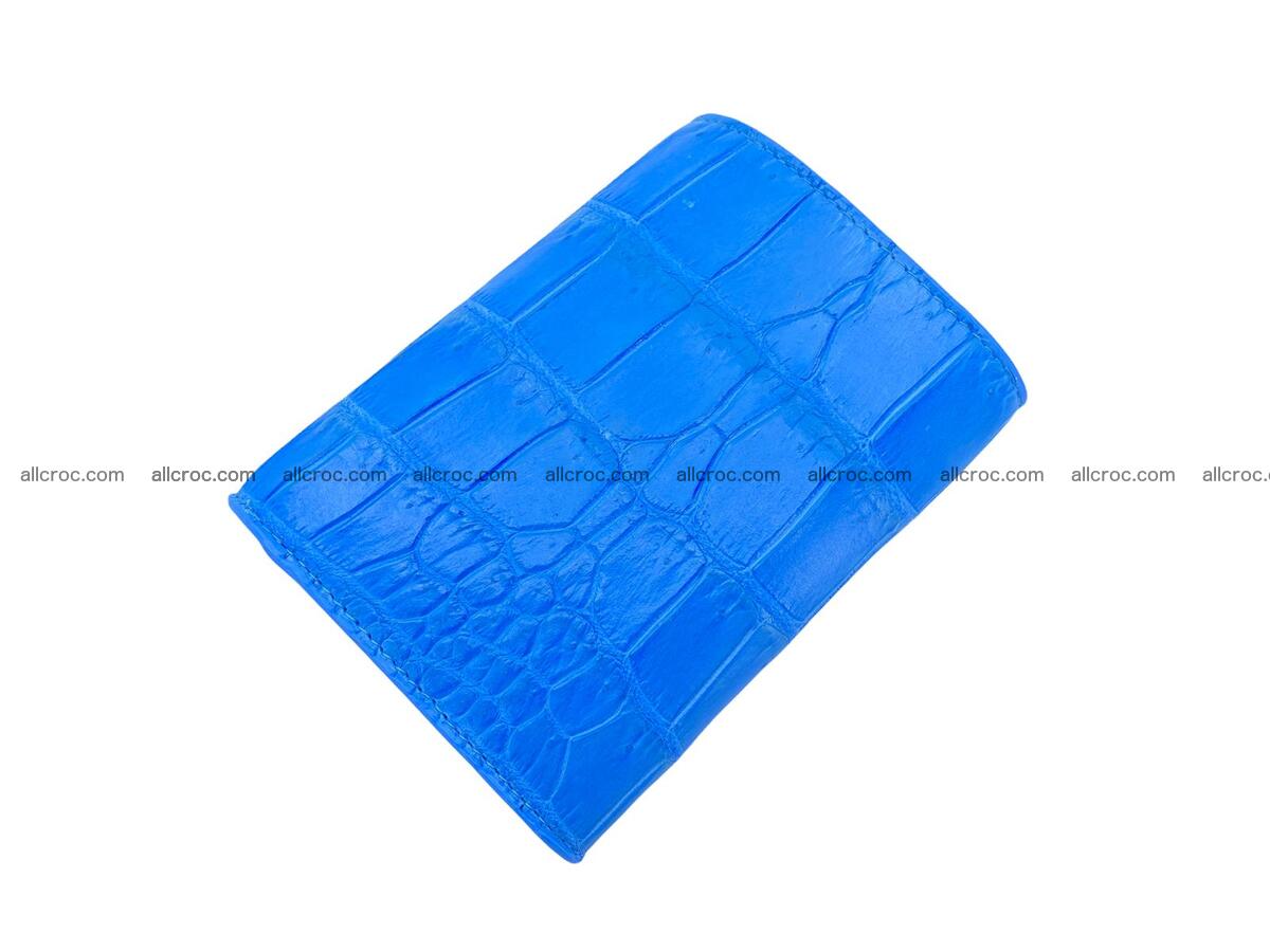 Handcrafted Crocodile skin vertical wallet 1670 Foto 1