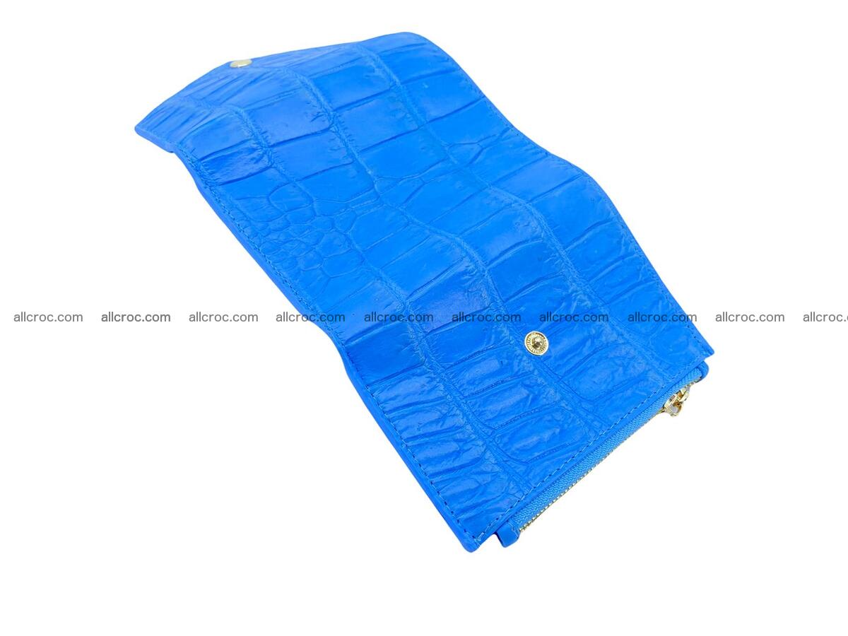 Handcrafted Crocodile skin vertical wallet 1670 Foto 8