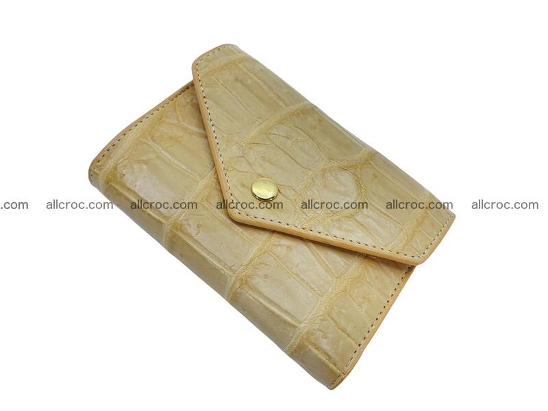 Handcrafted Crocodile skin vertical wallet 1674