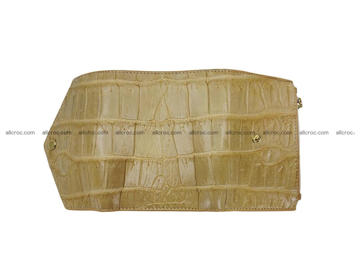 Handcrafted Crocodile skin vertical wallet 1674 Foto 5