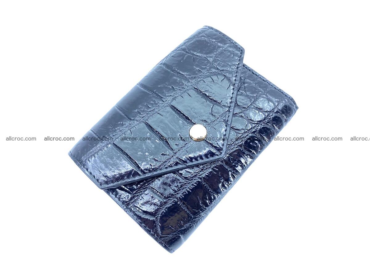 handcrafted Crocodile skin vertical wallet 1667 Foto 0