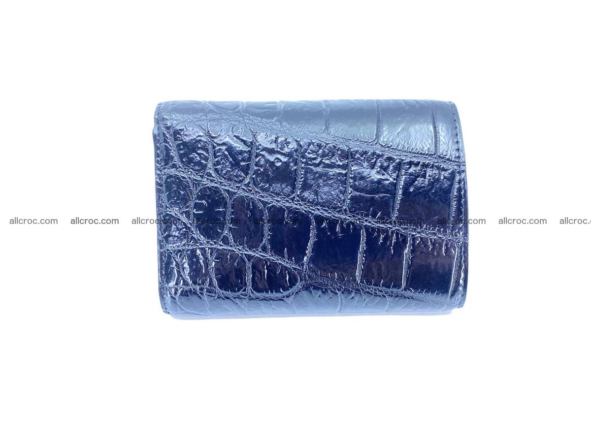 handcrafted Crocodile skin vertical wallet 1667 Foto 4