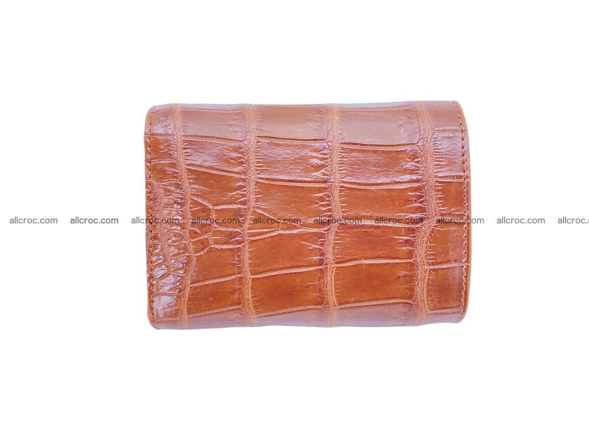 Handcrafted Crocodile skin vertical wallet 1675 Foto 3