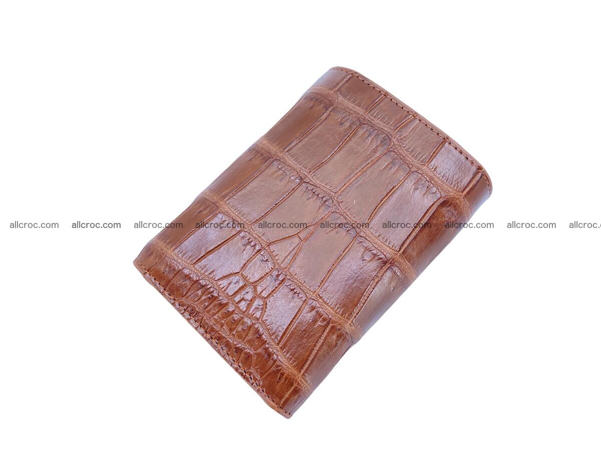 Handcrafted Crocodile skin vertical wallet 1675 Foto 1