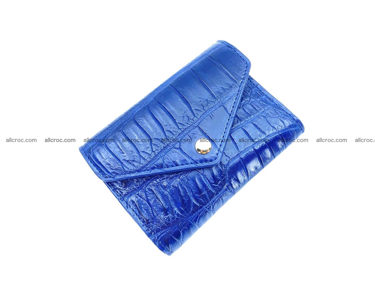 Handcrafted Crocodile skin vertical wallet 1669 Foto 0