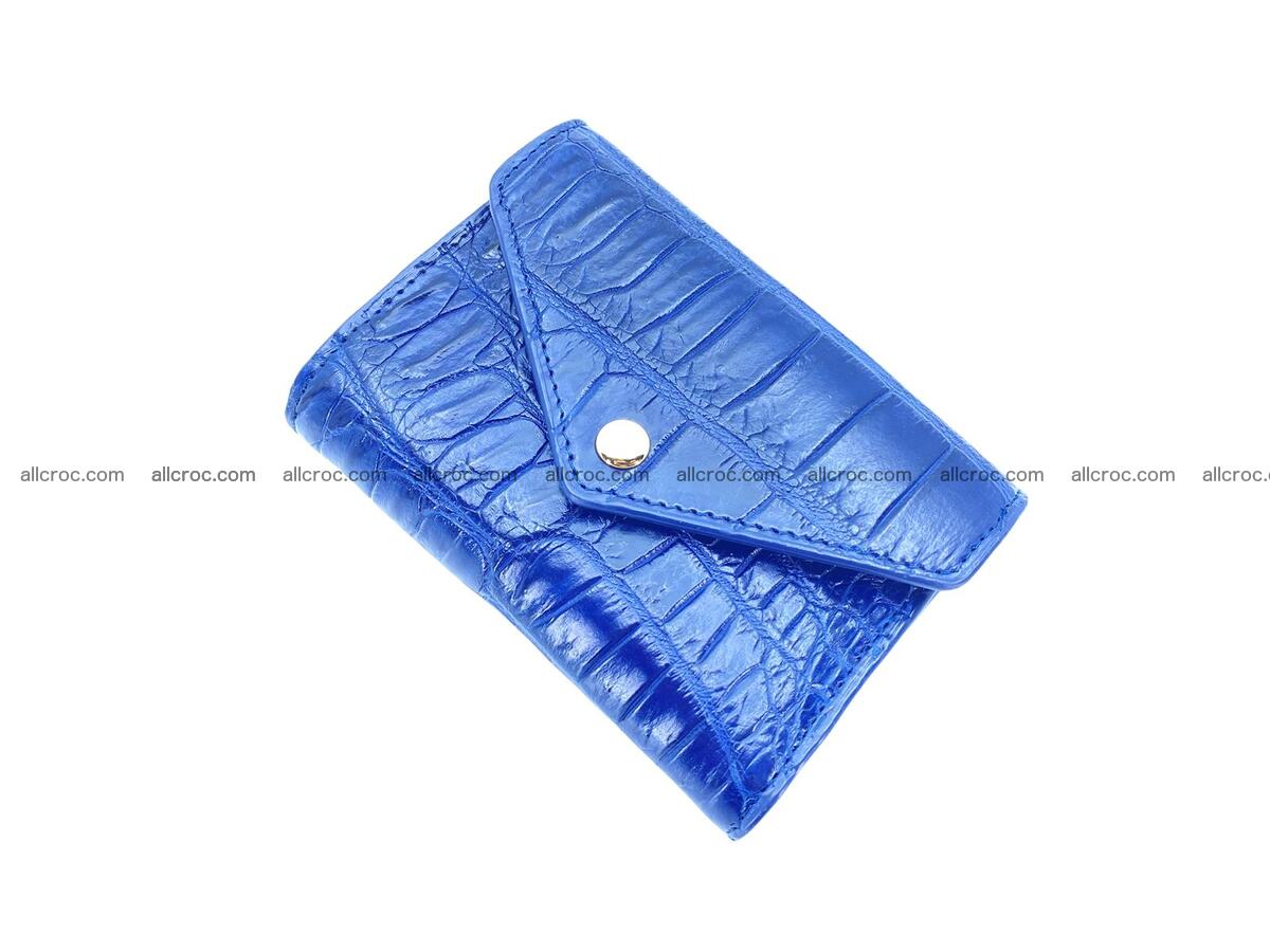 Handcrafted Crocodile skin vertical wallet 1669 Foto 2