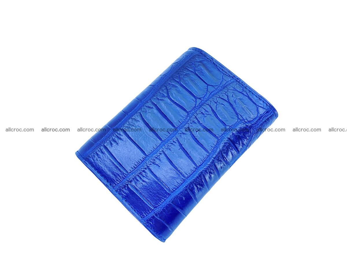 Handcrafted Crocodile skin vertical wallet 1669 Foto 1
