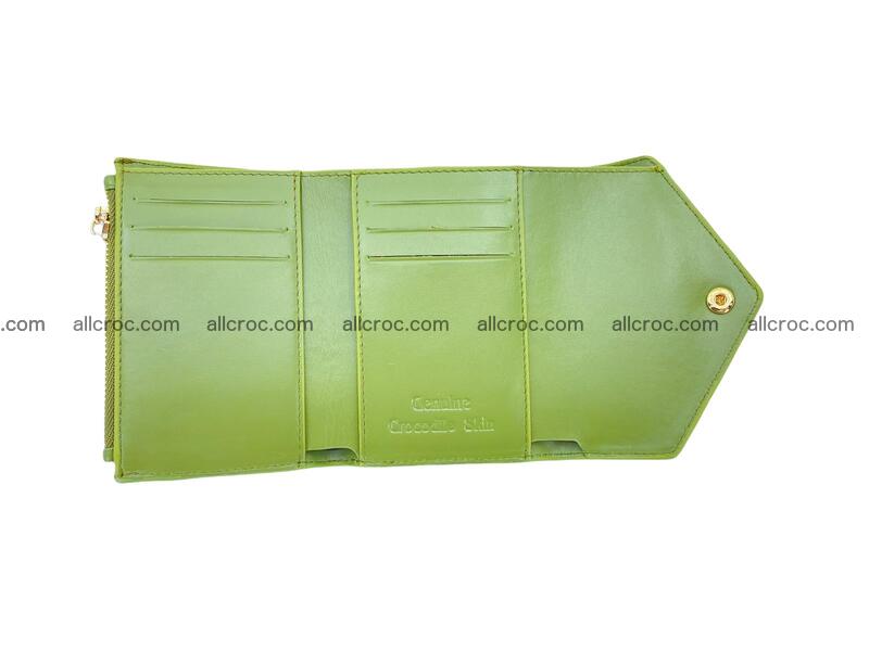 Handcrafted Crocodile skin vertical wallet 1673