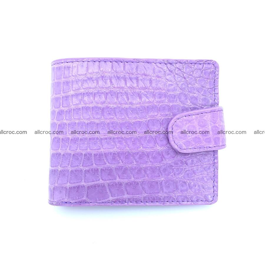 Handcrafted crocodile skin wallet 1176 Foto 2