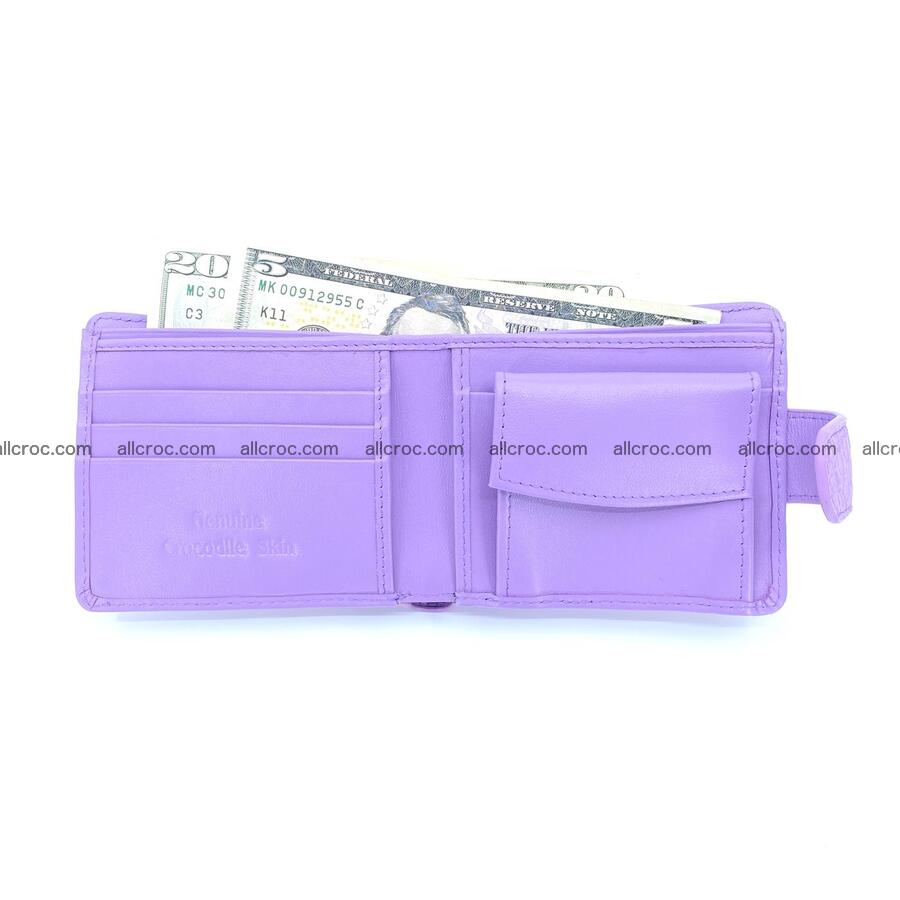 Handcrafted crocodile skin wallet 1176 Foto 4