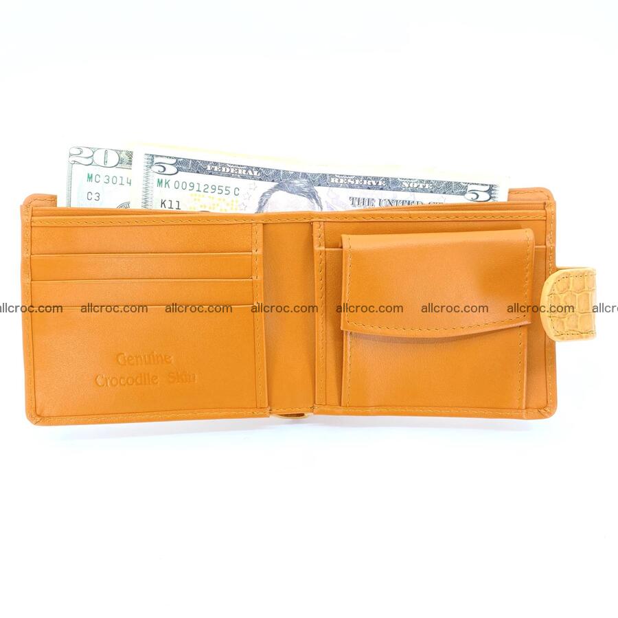 Handcrafted crocodile skin wallet 1175 Foto 4