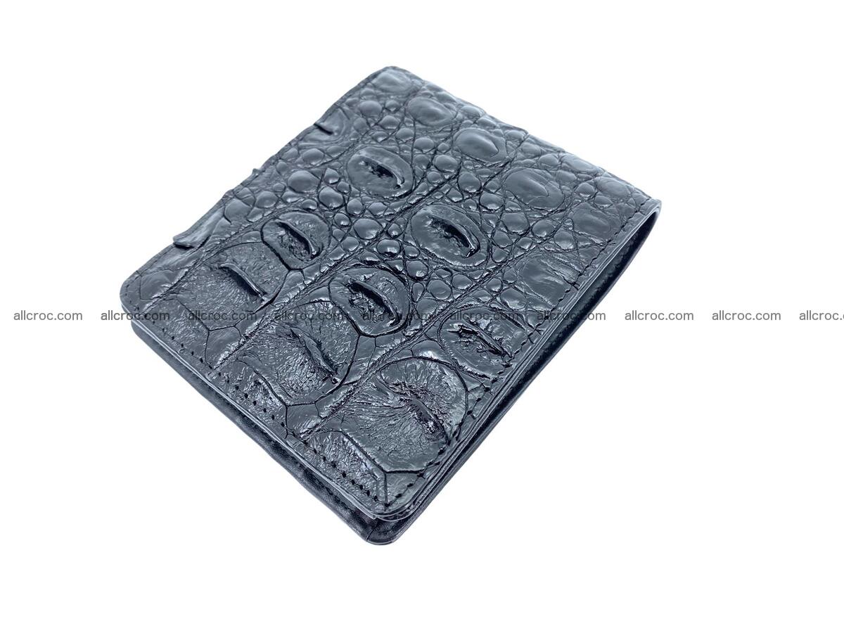 Handcrafted crocodile skin wallet 1653 Foto 4