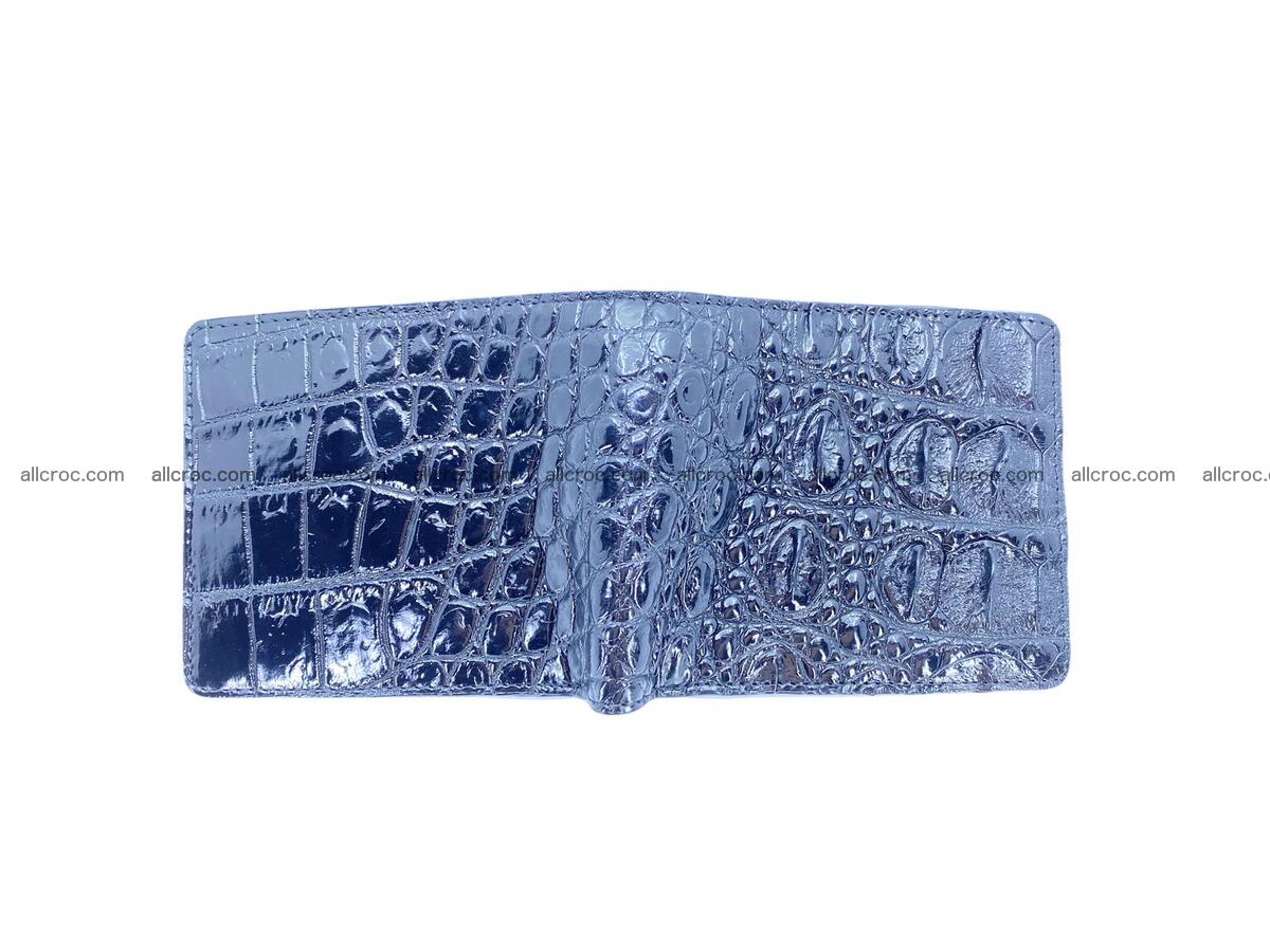 Handcrafted crocodile skin wallet 1653 Foto 7