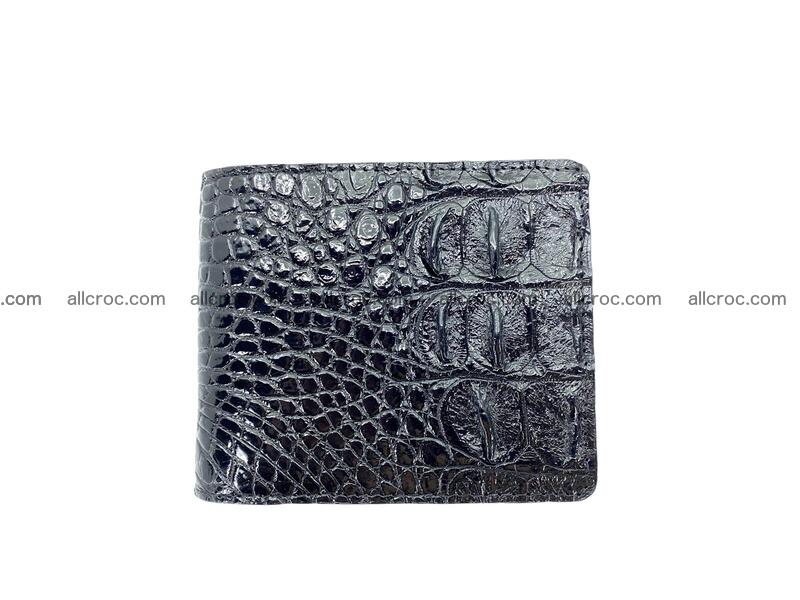 Handcrafted crocodile skin wallet 1654