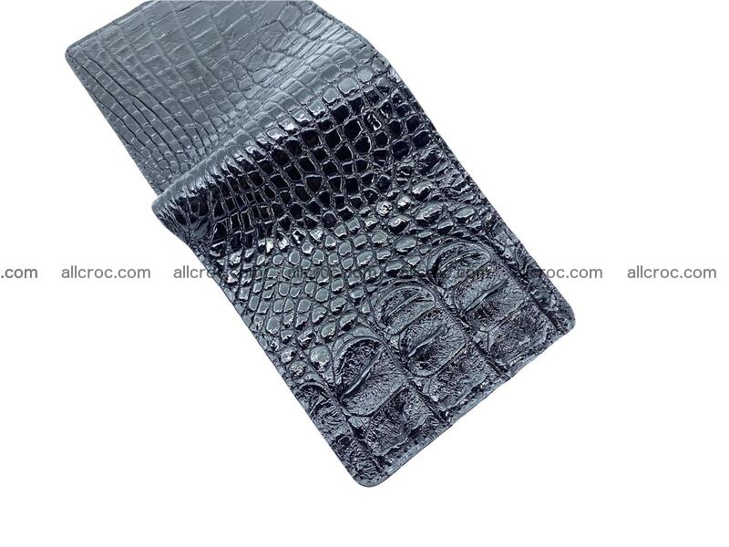 Handcrafted crocodile skin wallet 1654