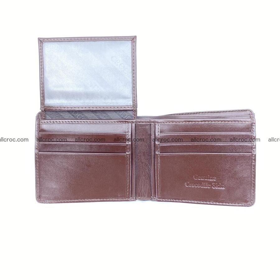 Handcrafted crocodile skin wallet 1200 Foto 3