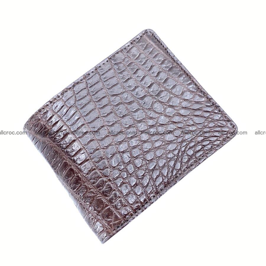 Handcrafted crocodile skin wallet 1200 Foto 0