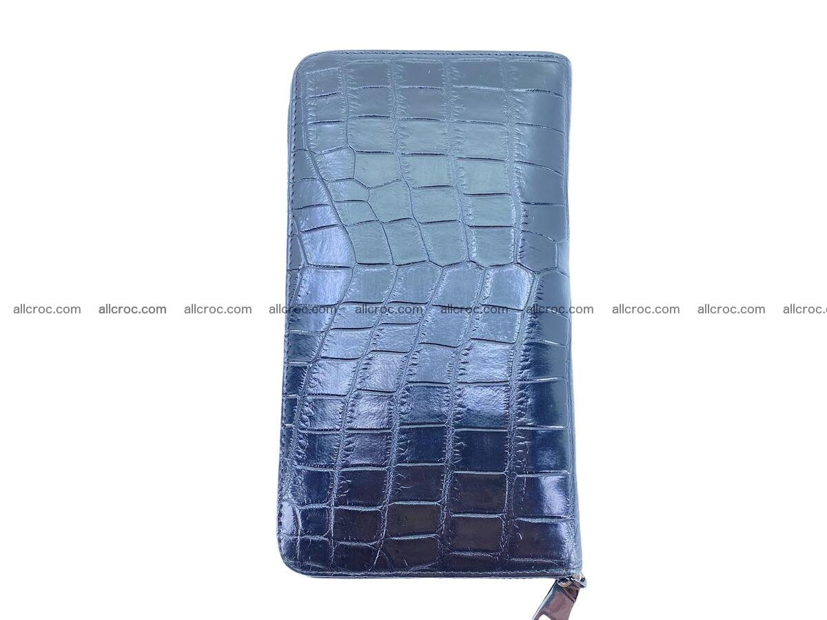 Handcrafted crocodile skin wallet 2053 Foto 5