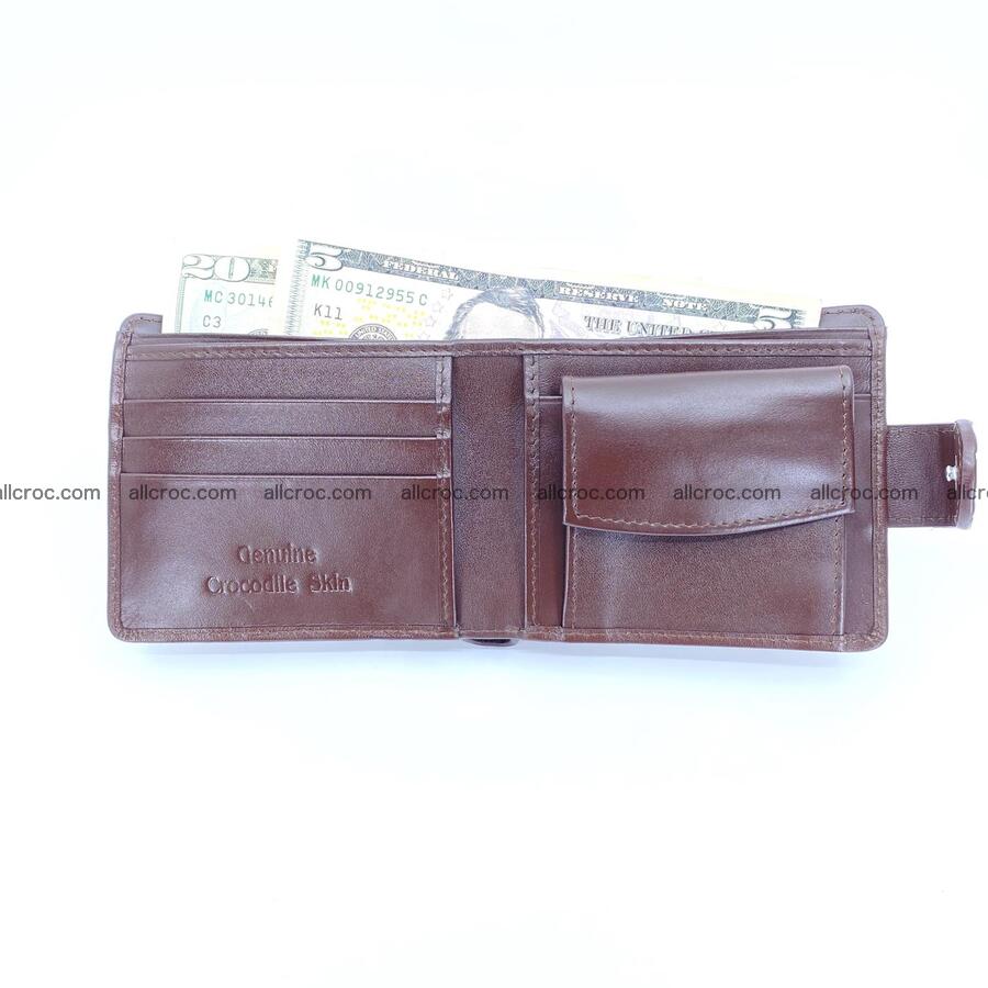 Handcrafted crocodile skin wallet 1197 Foto 5