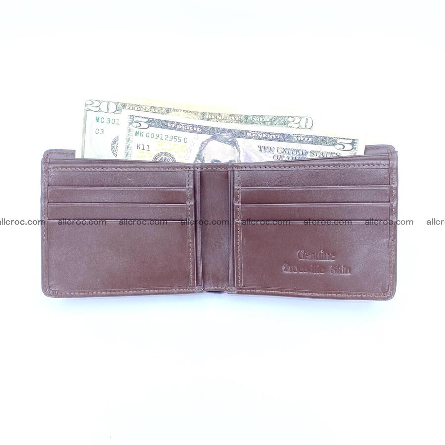 Handcrafted crocodile skin wallet 1201 Foto 3