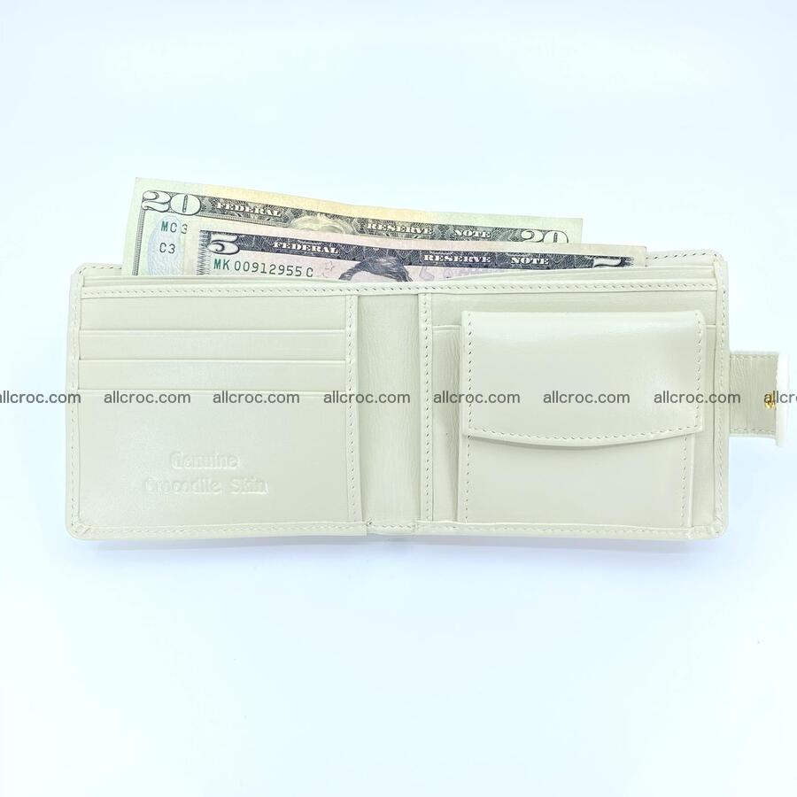 Handcrafted crocodile skin wallet 1188 Foto 4